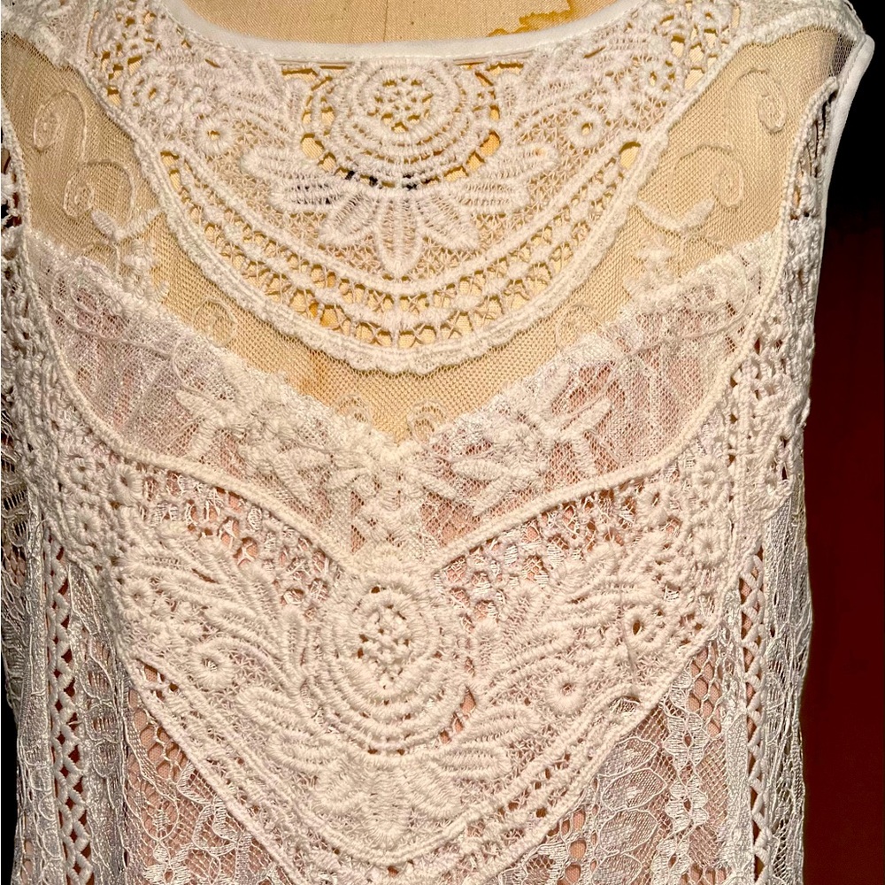 Altar'd State Cream Lace Dress